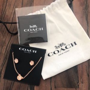 Coach Necklace & Earrings Set
